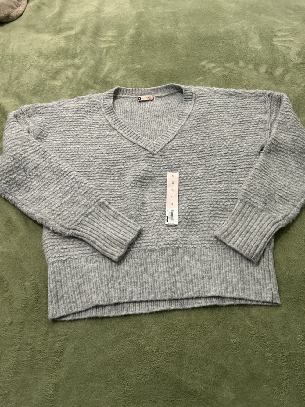 SO Light Blue V-Neck Knit Sweater